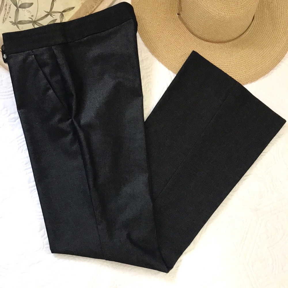 Theory Wide Leg Denim Trousers